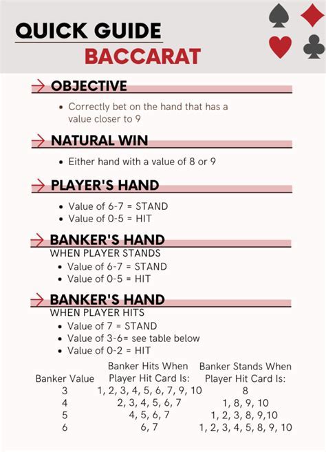 baccarat rules singapore